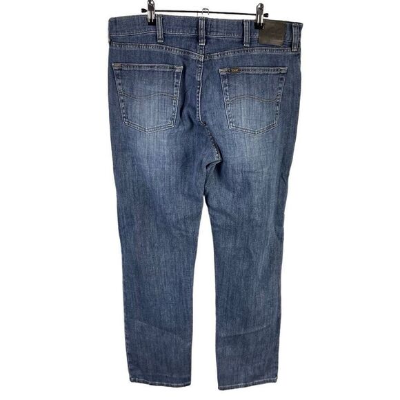 Lee Straight Jeans 36x34 Men’s Dark Wash Pre-Owned [#3357] - Picture 2 of 6